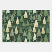 Toile de Jouy Feiertagsmuster Geschenkpapier Set (Vorderseite 2)