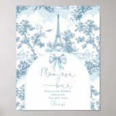 Toile de Jouy French Bow Momosa Bar Poster (Vorne)