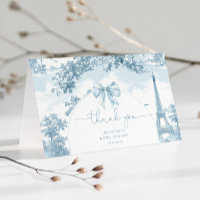 Toile de Jouy French Eiffel Tower Brautparty