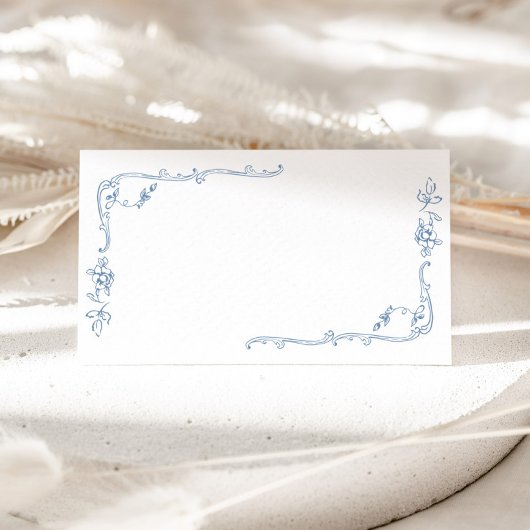 Toile de jouy Hochzeit Platzkarte