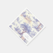 Toile de Jouy Kunst Serviette (Ecke)