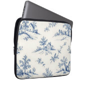 Toile de Jouy Landschaft Nahtloses Muster Laptopschutzhülle (Vorne Rechts)