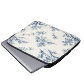 Toile de Jouy Landschaft Nahtloses Muster Laptopschutzhülle (Vorne Knopf)