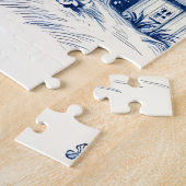 Toile de Jouy Landschaft Nahtloses Muster Puzzle (Seite)
