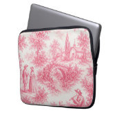 Toile de Jouy Laptop-Hülle Laptopschutzhülle (Vorderseite Links)