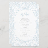 Toile de Jouy Menu Card (Vorne/Hinten)