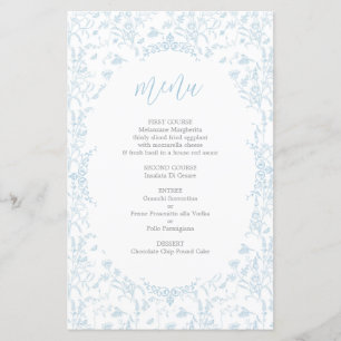 Toile de Jouy Menu Card
