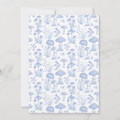 Toile De Jouy Mushrooms Woodland Babydusche Einladung (Rückseite)