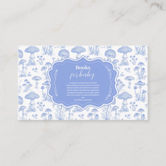 Toile De Jouy Mushrooms Woodland Books for Baby Begleitkarte (Vorderseite)
