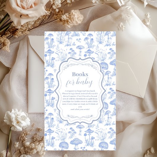 Toile De Jouy Mushrooms Woodland Books for Baby Begleitkarte