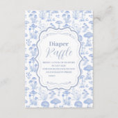 Toile De Jouy Mushrooms Woodland Diapper Raffle Begleitkarte (Vorderseite)