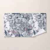 Toile-De-Jouy-Muster Badhandtuch Set (Handtuch)