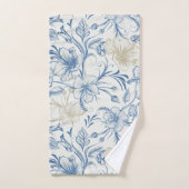 Toile-De-Jouy-Muster Badhandtuch Set (Handtuch)