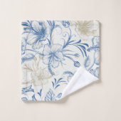 Toile-De-Jouy-Muster Badhandtuch Set (Waschlappen)