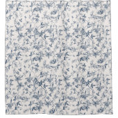 Toile-De-Jouy-Muster Duschvorhang (Vorderseite)