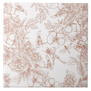 Toile-De-Jouy-Muster Fliese