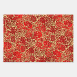 Toile de Jouy Muster. Geschenkpapier Set