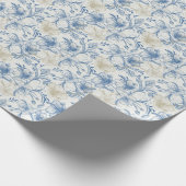 Toile-De-Jouy-Muster-Hochzeit Geschenkpapier (Ecke)
