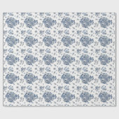 Toile-De-Jouy-Muster-Hochzeit Geschenkpapier (Flach)