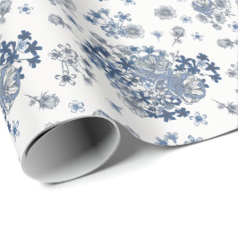 Toile-De-Jouy-Muster-Hochzeit Geschenkpapier