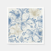 Toile-De-Jouy-Muster-Hochzeit Serviette (Vorderseite)