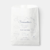 Toile de Jouy Nursery Baby Shower Geschenktütchen (Vorderseite)