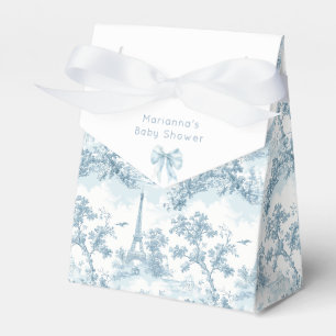 Toile de Jouy Pariser Vintage-Baby-Party Geschenkschachtel