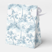 Toile de Jouy Parisian Vintag Baby Dusche Geschenkschachtel (Rückseite)