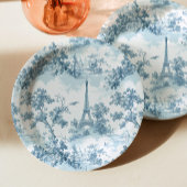 Toile de Jouy Parisian Vintag Baby Dusche Pappteller