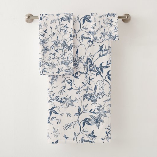 Toile De Jouy Pattern Badhandtuch Set (Insitu)