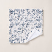 Toile De Jouy Pattern Badhandtuch Set (Waschlappen)