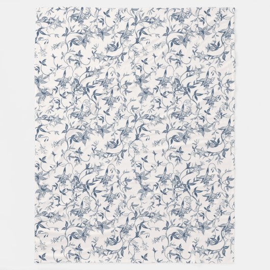 Toile De Jouy Pattern Fleecedecke (Vorderseite)