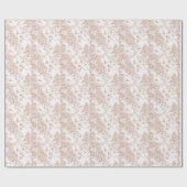 Toile-De-Jouy Pattern Wedding  Geschenkpapier (Flach)