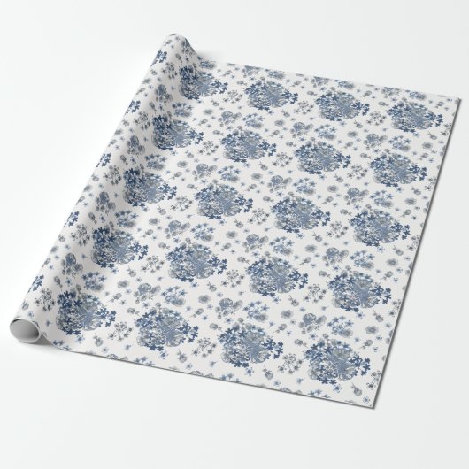Toile-De-Jouy Pattern Wedding  Geschenkpapier (Ungerollt)
