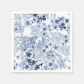 Toile-De-Jouy Pattern Wedding  Serviette (Vorderseite)