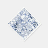 Toile-De-Jouy Pattern Wedding  Serviette (Ecke)