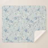 Toile De Jouy Peonies Sherpadecke (Vorderseite (Horizontal))