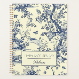 Toile de jouy personalisierter Vintager Muttertag Planer