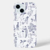 Toile De Jouy Phone Case (Rückseite)