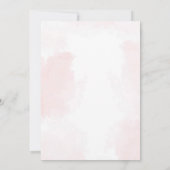 Toile De Jouy Pink Girl Babydusche Party Einladung (Rückseite)