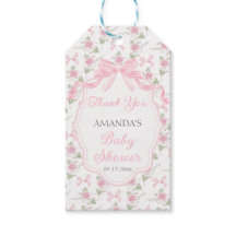 Toile De Jouy Rosa Schleifen Mädchen Baby Shower P