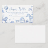 Toile De Jouy Safari Animals Diaper Begleitkarte (Vorne/Hinten)