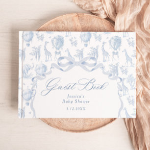 Toile de Jouy Safari Babydusche Gästebuch