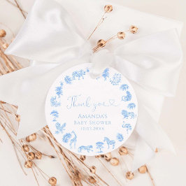 Toile De Jouy Safari Babydusche Geschenkanhänger