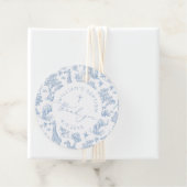 Toile de Jouy Safari Boy Taufe Vielen Dank Geschenkanhänger (Beispiel)