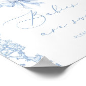 Toile de Jouy Safari Französische Babys sind süß Poster (Ecke)