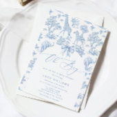 Toile de Jouy Safari Oh Boy Baby Dusche Einladung