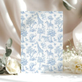 Toile de Jouy Safari Oh Boy Baby Dusche Einladung