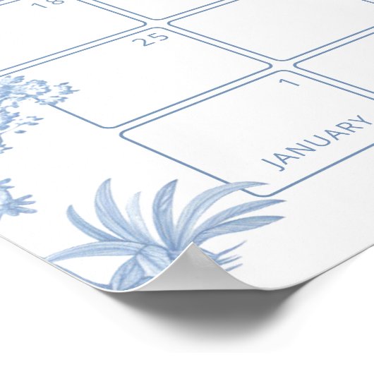 Toile de Jouy Safari Raten Sie den Fälligkeitsterm Poster (Ecke)