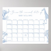 Toile de Jouy Safari Raten Sie den Fälligkeitsterm Poster (Vorne)